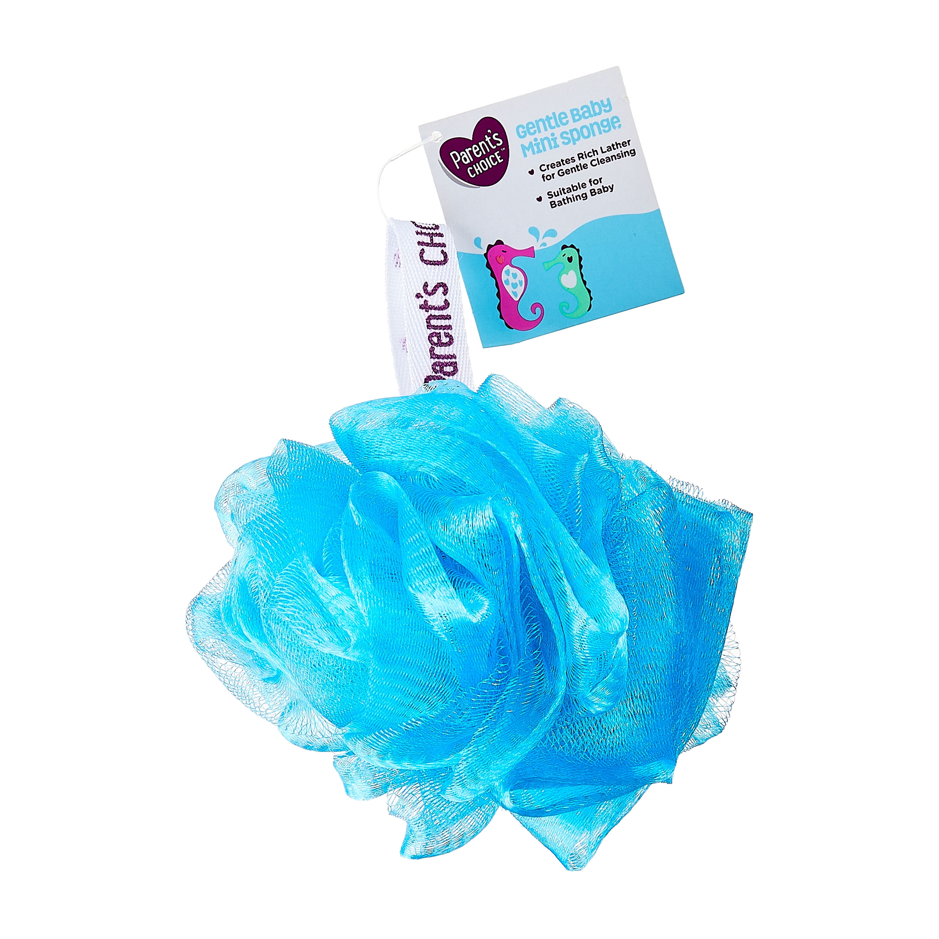 Parent's Choice Mini Gentle Bath Loofah, Bath Sponge for Babies, Color May Vary, for Adults, 1