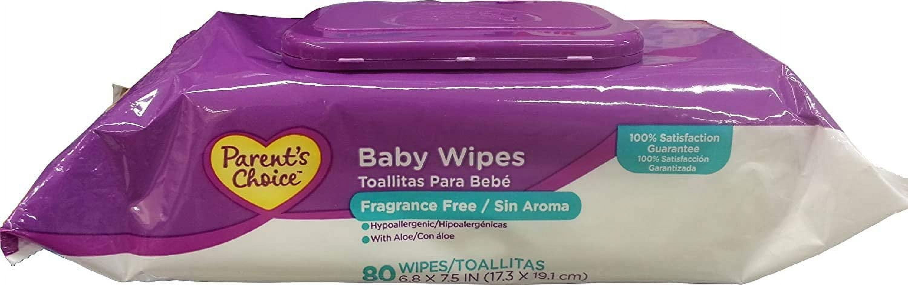 Parent's Choice Baby Wipes Fragrance Free 80ct - Walmart.com