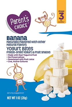 Parent's Choice Fat-Free Toddler Baby Food with Net Wt 1.0 oz (289g), Banana, Pouch (1 Pack)