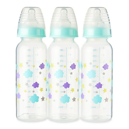 Parent's Choice Bottle, 3 Pack, 9 fl oz, Newborns, Unisex, Cloud Print