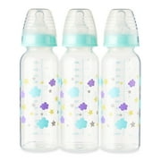 Parents Choice Bottle, Newborns, Unisex, Cloud Print, 3 Pack, 9 fl oz