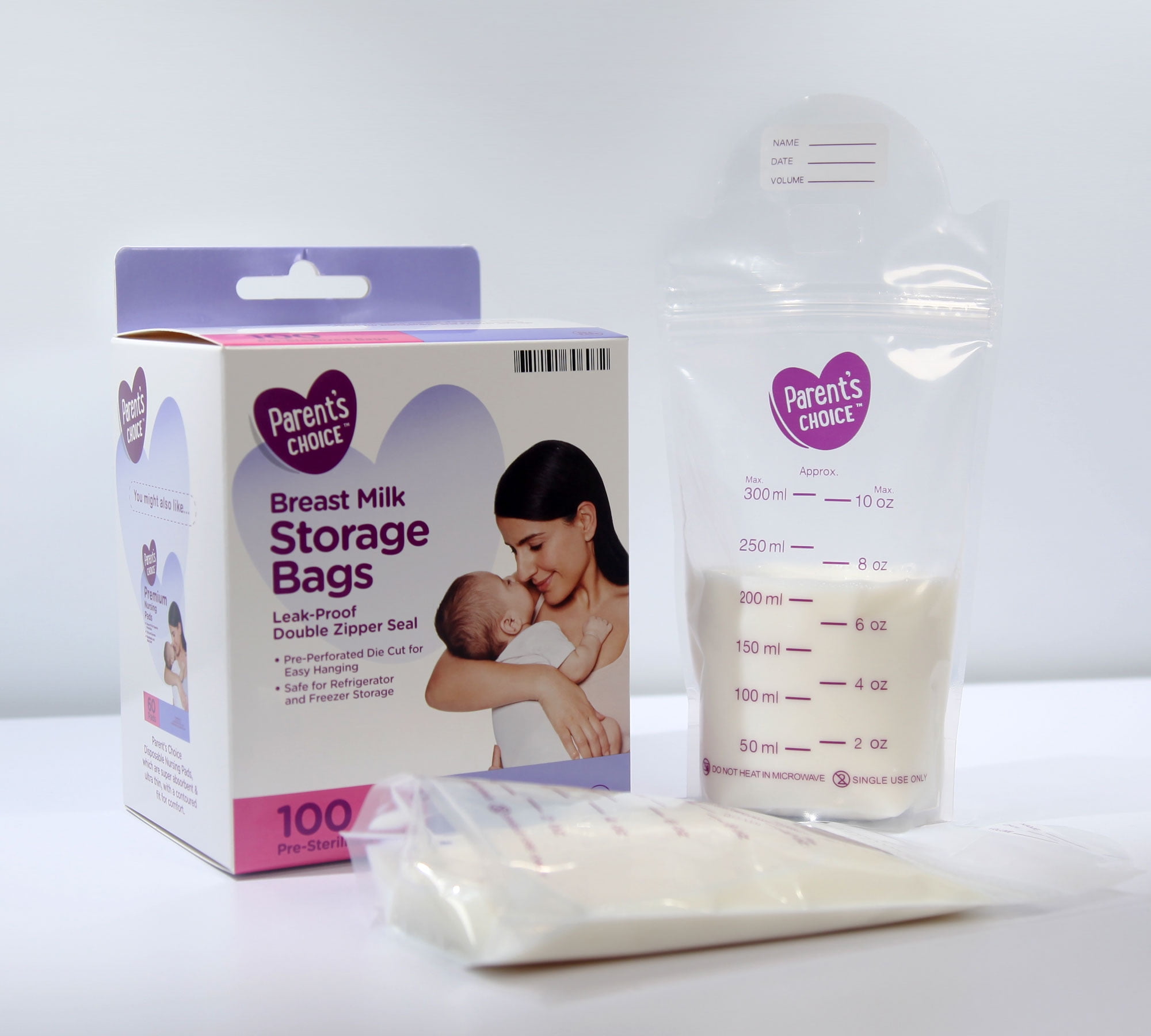 MomCozy Breast Milk Storage Bags 120 count 180ml New/No Box