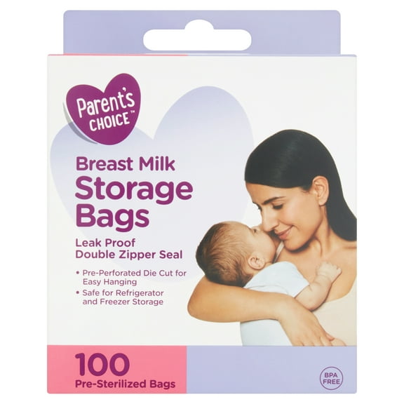 Parent's Choice Breast Milk Storage Bags, 100 ct