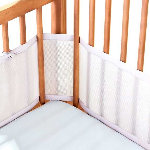 Parent's Choice Breathable Mesh Crib Liner for Full-Size Cribs, Gray