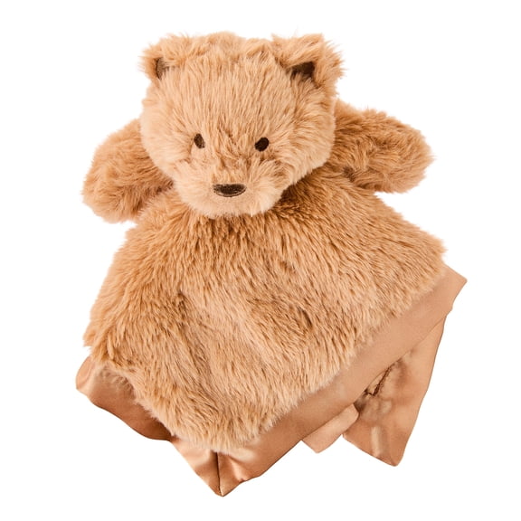 Parent's Choice Bear Lovey Security Blanket, Brown, 13" x 13"