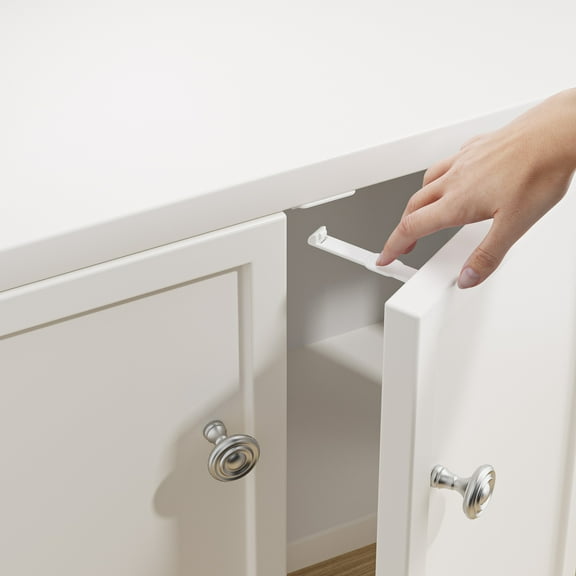 Parent's Choice Child Safety Cabinet Locks for Baby Proofing, White, 14 Pack