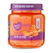 Parent's Choice Carrots Baby Food, Stage 2, 4 oz Jar