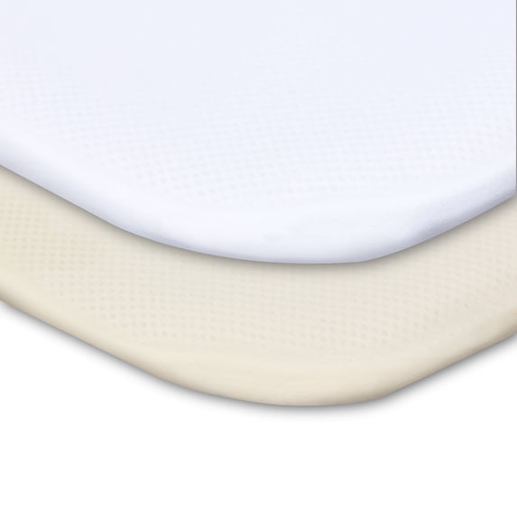 Parent's Choice Cotton Fitted Playard Sheets, Neutral, 2-Pack