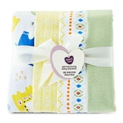 Parent's Choice Cotton Flannel Receiving Blankets for Baby Boys and Girls, Jungle, 4-Pack
