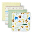 thumbnail image 1 of Parent's Choice Cotton Flannel Receiving Blankets for Baby Boys and Girls, Jungle, 4-Pack, 1 of 8