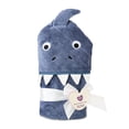 thumbnail image 1 of Parent's Choice Cotton Shark Baby Hooded Towel, Blue, 30 in x 30 in, 1 of 5