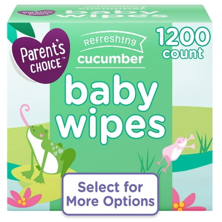 Parent's Choice Cucumber Scent Baby Wipes (Choose Your Count)