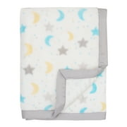 Parents Choice Deluxe Plush Reversible Blanket Unisex Stars