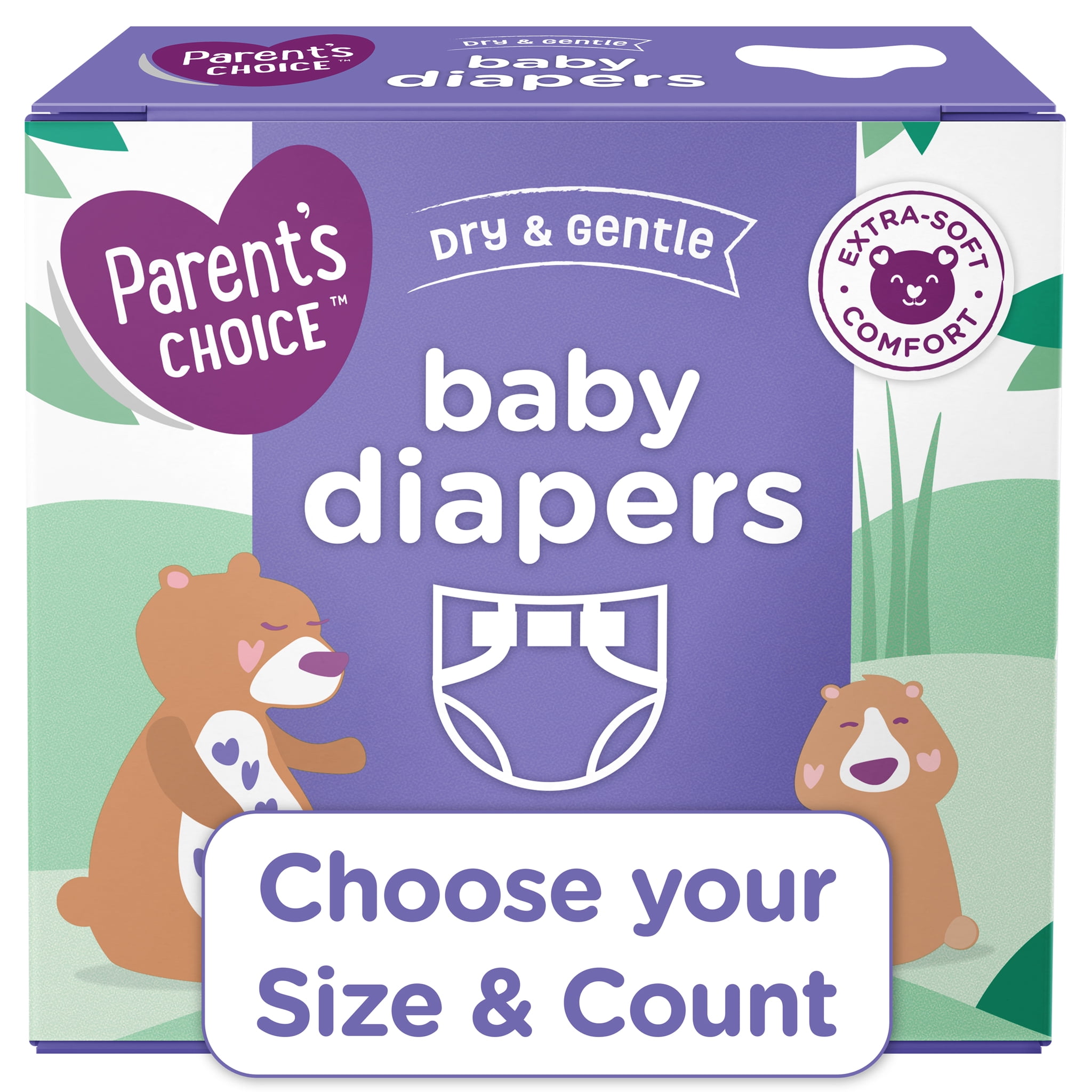 PARENT'S CHOICE DIAPERS, SIZE 7, 78 COUNT *DISTRESSED