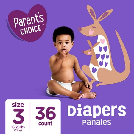 Parent's Choice Diapers, Size 3, 36 Diapers