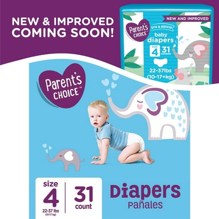 Parent's Choice Diapers, Size 4, 31 Diapers