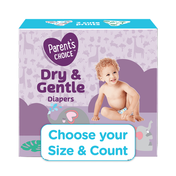 Parent's Choice Dry & Gentle Diapers (Choose Your Size & Count)