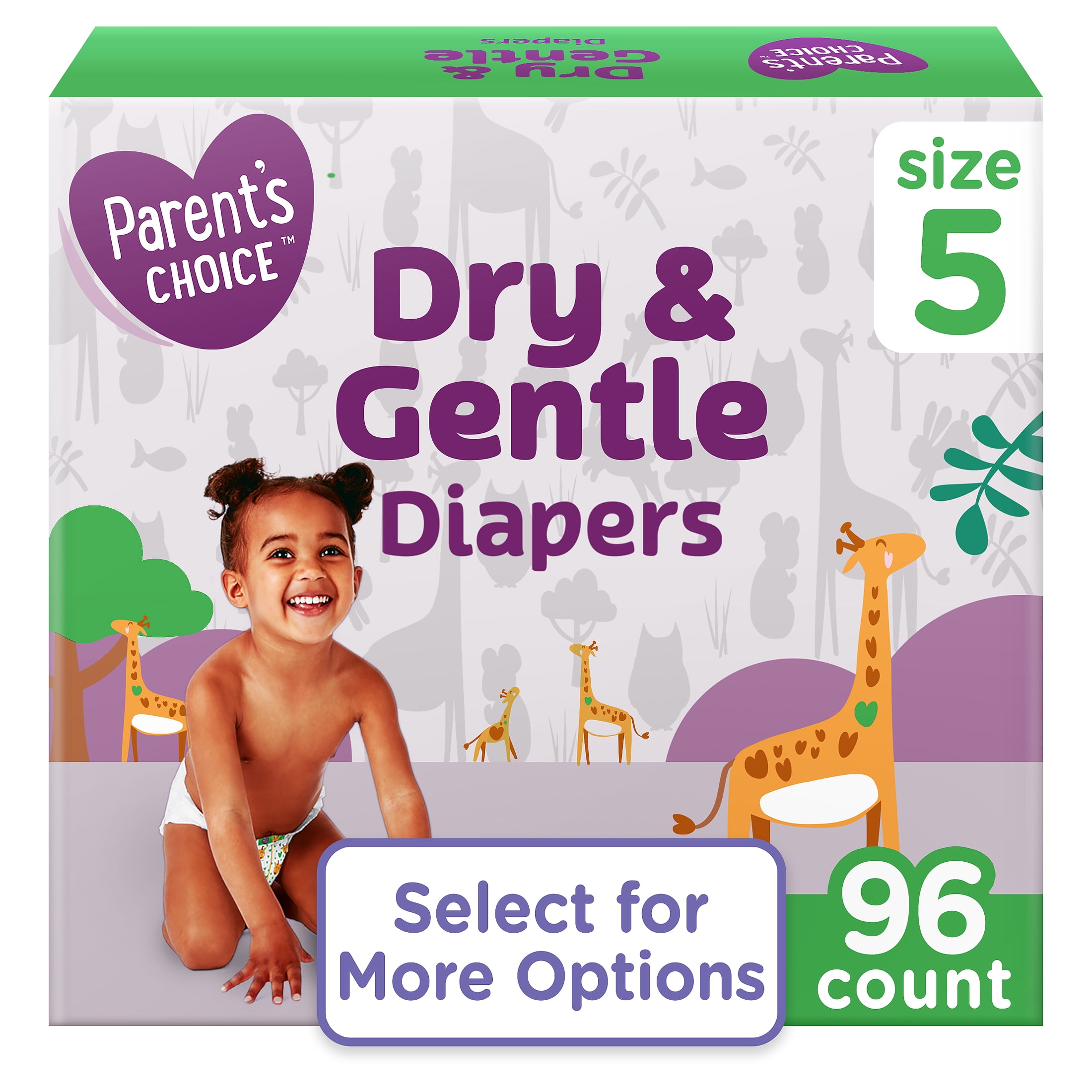 Parent's Choice Dry & Gentle Diapers (Choose Your Size & Count