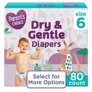 Parents Choice Dry & Gentle Diapers Size 6, 80 Count Select for More Options
