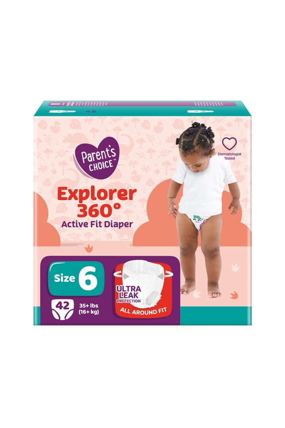 Explorer 360 Active Fit Diaper Pants, Size 6, 42 Count
