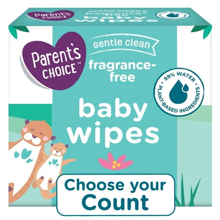 Parent's Choice Diaper SZ 4, 296ct and Parent's Choice Fragrance Free 800ct Wipe