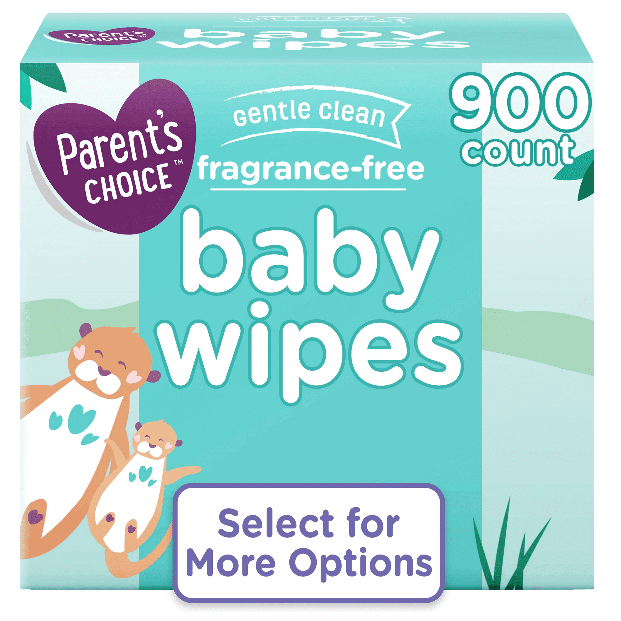Parent's Choice Fragrance Free Baby Wipes, 900 Count