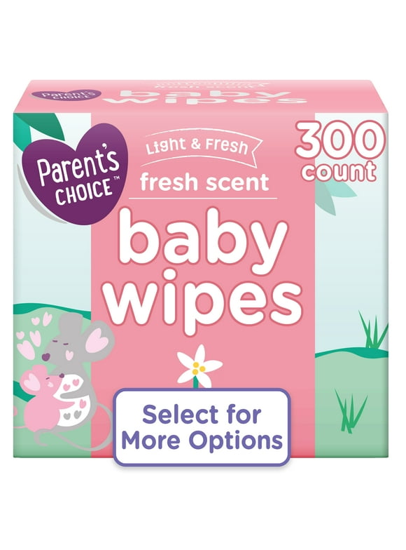 Parent's Choice Fresh Scent Baby Wipes, 300 Count (Select for More Options)