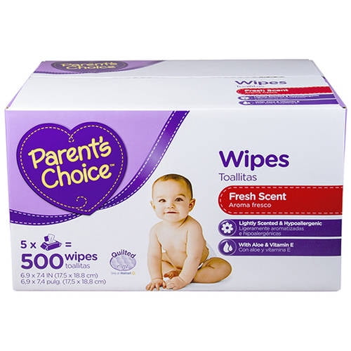 Parent's Choice Fresh Scent Baby Wipes, 500 count - Walmart.com