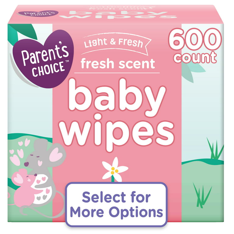 Parent's Choice Fresh Scent Baby Wipes, 600 Count (Select for More Options)  