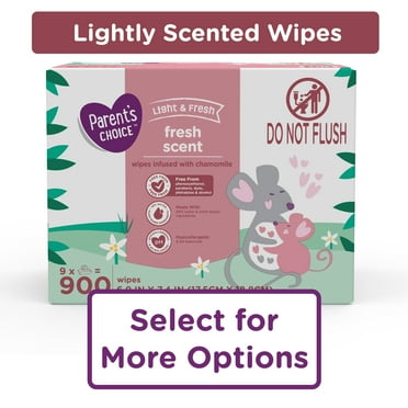 Parent's Choice Fresh Scent Baby Wipes, 900 Count (Select for More Options)