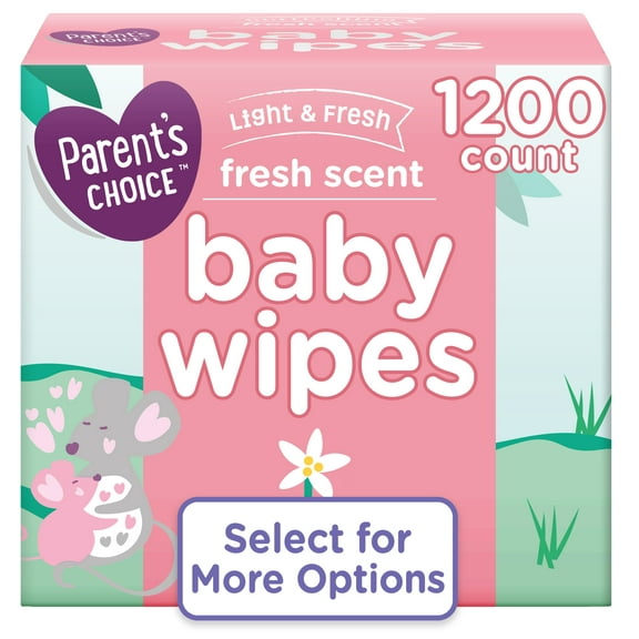 Parent's Choice Fresh Scent Baby Wipes (Choose Your Count)