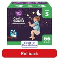 Parent's Choice Gentle Dreams Overnight Diapers, Size 5 66 Pcs