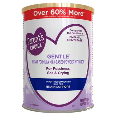 Parent's Choice Gentle Infant Formula Powder with Iron; for Fussiness, Gas and Crying, 32.8 oz Canister
