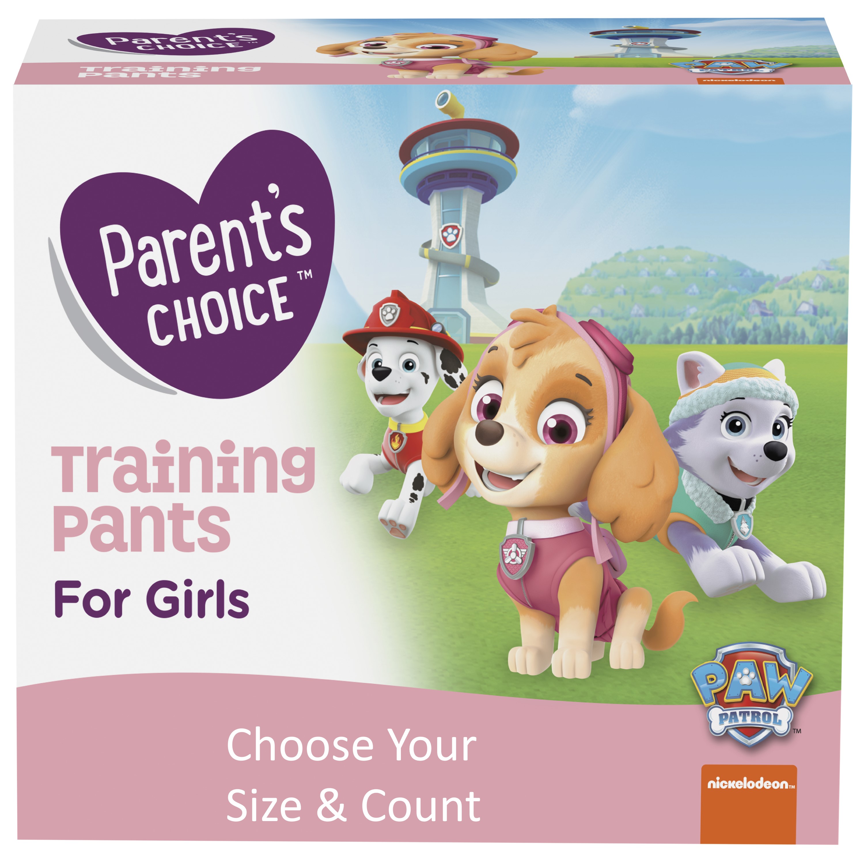 Parent's Choice Girls Training Pants, 4T - 5T, 70 Count - image 1 of 7