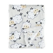 Parent's Choice Sheep Plush Baby Blanket, Grey, Infant Unisex, 30 in x 36 in