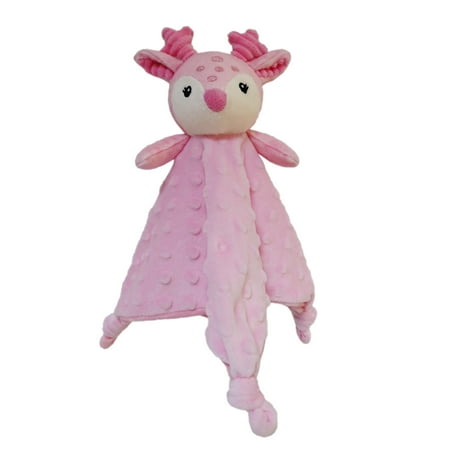 Parent's Choice Holiday Baby Lovey, Pink Deer, Infant