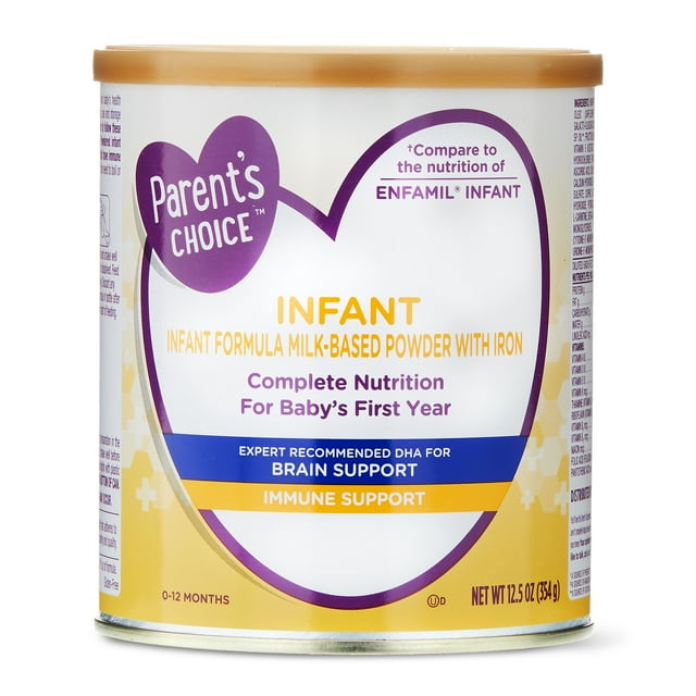 Parent's Choice Infant Formula Powder; Complete Nutrition; DHA; Dual