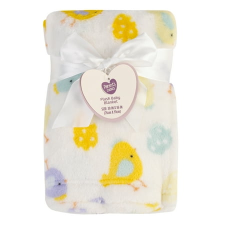 Parent's Choice Ivory Chick Plush Blanket 30" x 36"