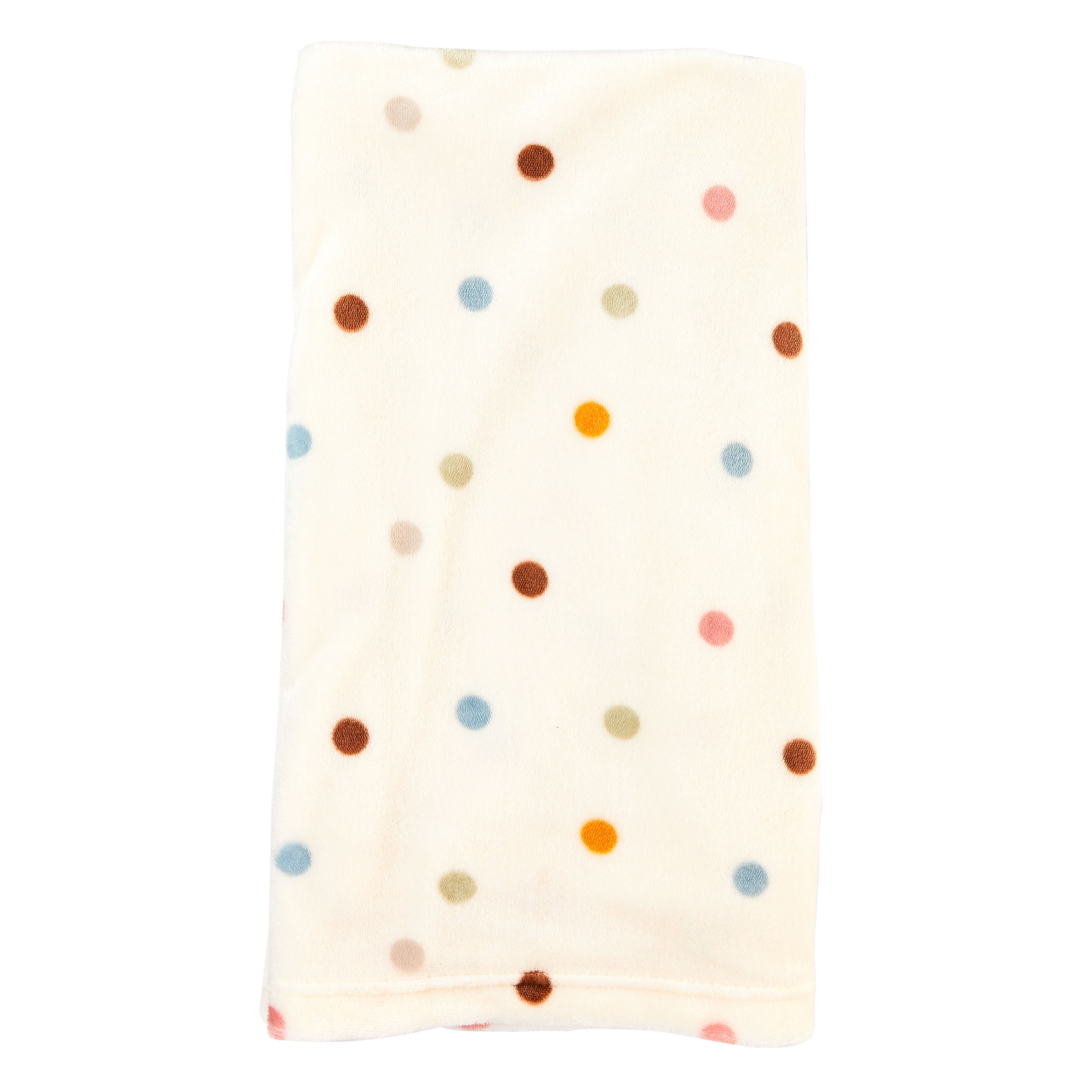 Parent's Choice Neutral Plush Dot Blanket, 30 in x 40 in
