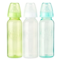 Parent's Choice Newborn Standard Neck Tinted Bottle, 9 Fl oz, 0  Months,  3 Pack, Multicolor