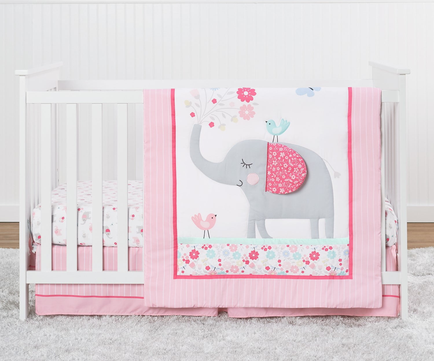 Parent's Choice Nursery Set, 3 Piece Set, Pink Elephant