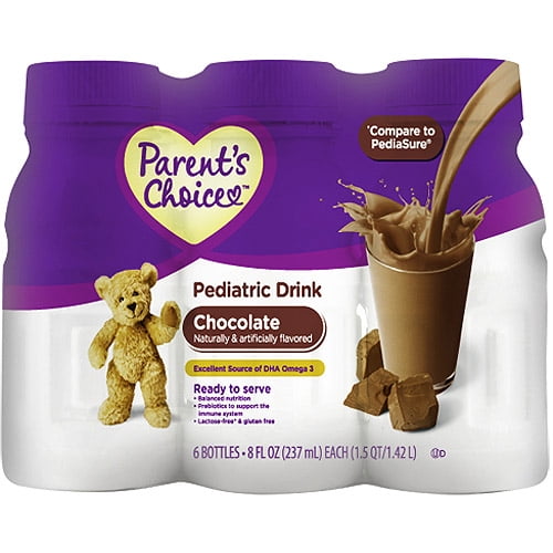 Parent's Choice - Nutritional Pediatric Drink, Chocolate, 6 count