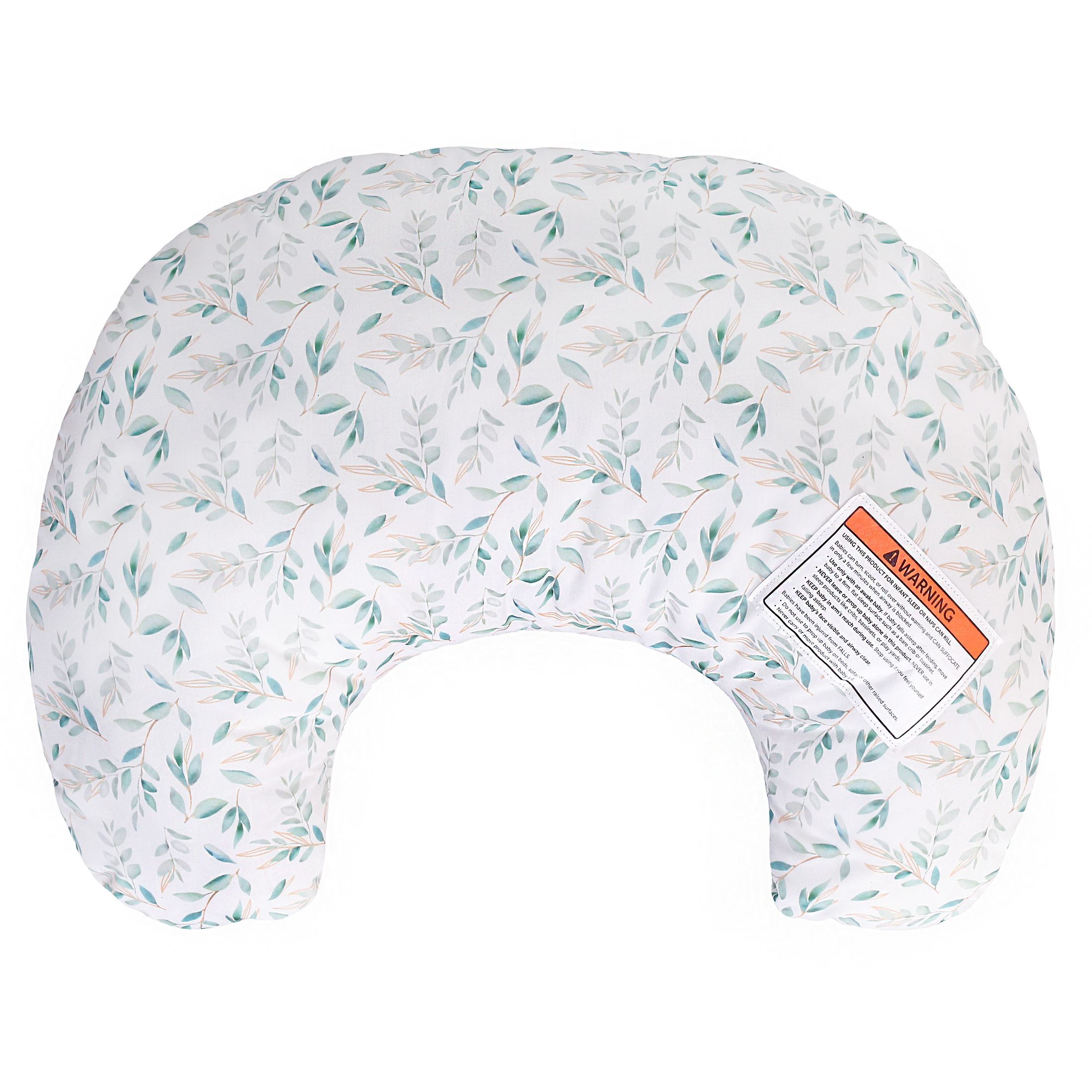 Parents Choice Nursing Pillow, Polyester, Green Leaf Design