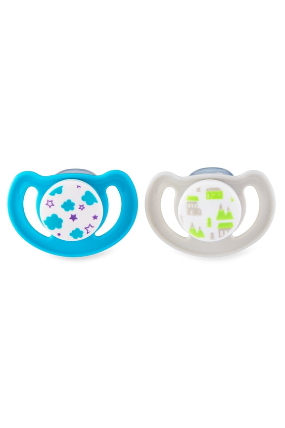 Orthodontic Vent Pacifier 2 Pack, 18 Months+, Unisex, Gray Teal