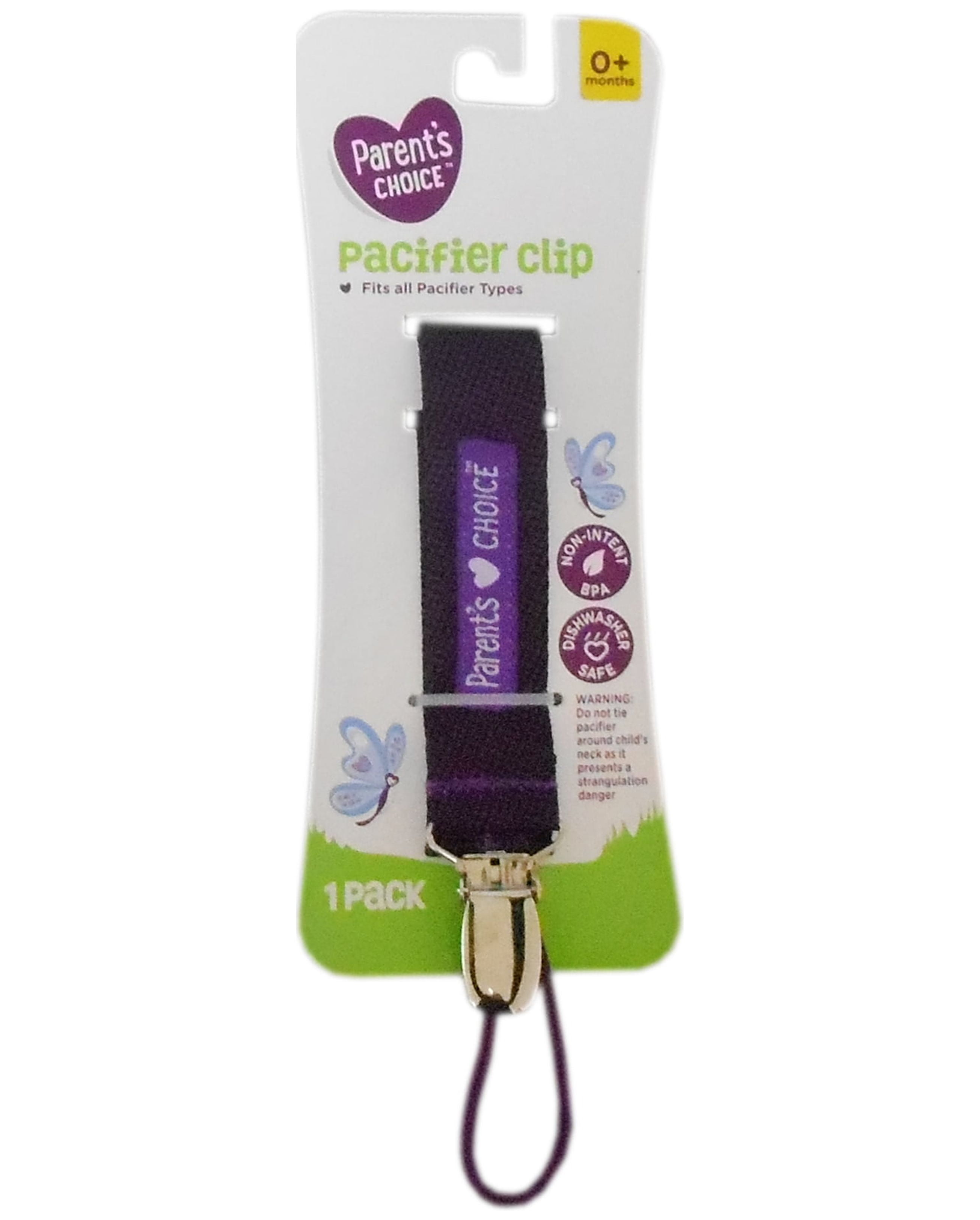 Parent's Choice Pacifier Clip, 0+ Months
