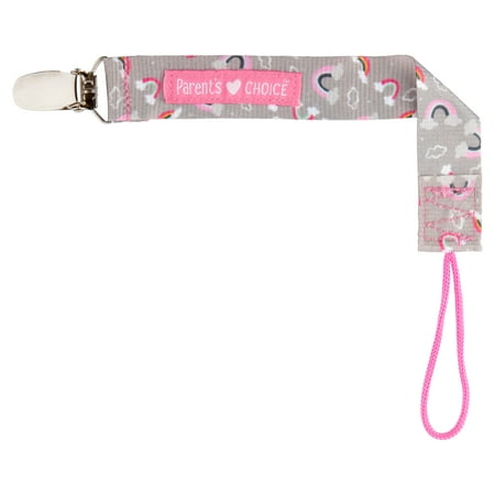 Parent's Choice Pacifier Clip, Rainbow