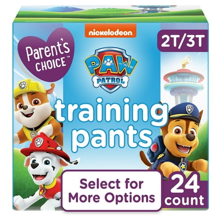 Parent's Choice Paw Patrol Training Pants for Boys, 2T/3T, 24 Count (Select for More Options)