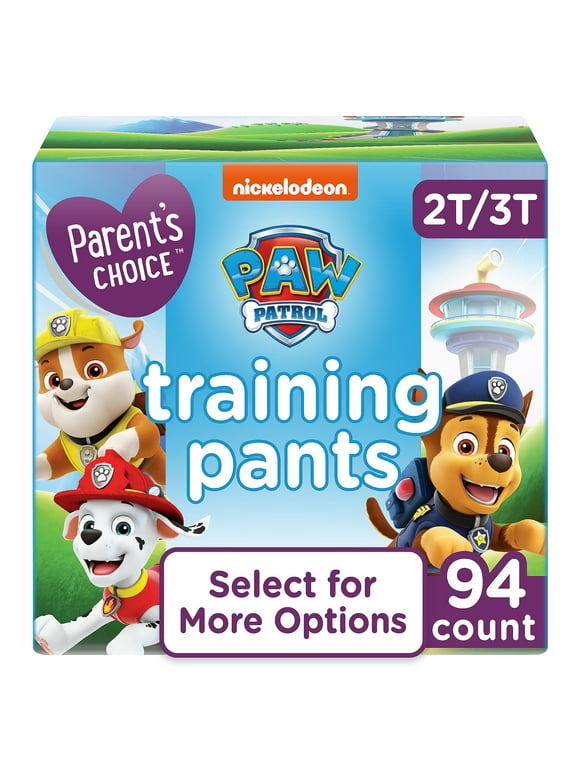 Parent's Choice Paw Patrol Training Pants for Boys, 2T/3T, 94 Count (Select for More Options)