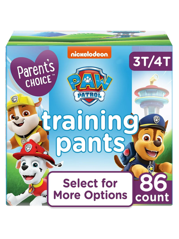Paw Patrol Training Pants for Boys, 3T/4T, 86 Count (Select for More Options)