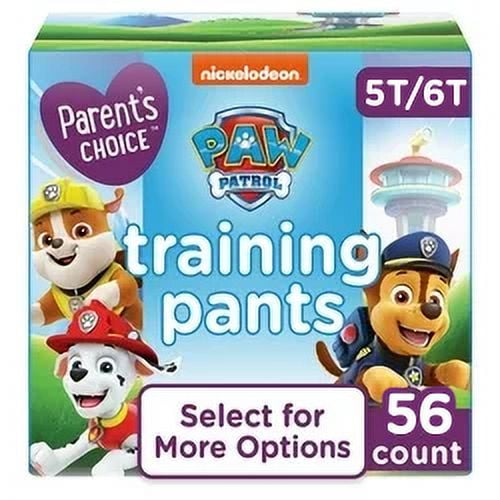 Parent's Choice Paw Patrol Training Pants for Boys, 5T/6T, 56 Count (Select for More Options)